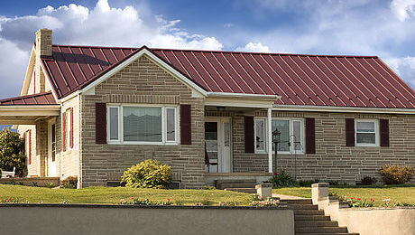 Example of an AB Martin standing seam metal roof.