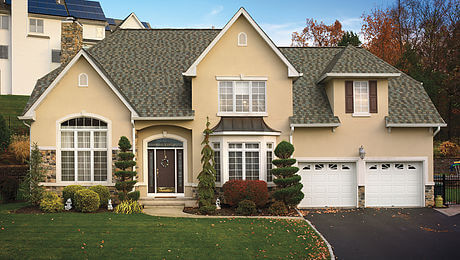 Example of a GAF Timberline American Harvest shingle roof.